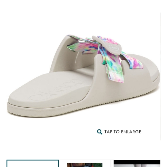 CHACO Chillos Slide (JCH108732) Women's| Size 8|Light Tie Dye| NEW With Box - Picture 2 of 5